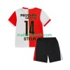 Maillot de Foot Feyenoord Rotterdam Sem Steijn 14 Enfant Domicile 2025/26